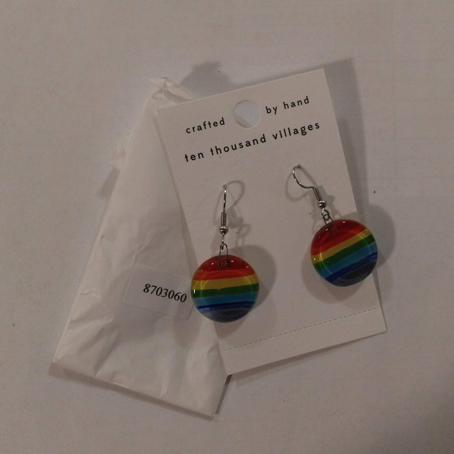 Glass Rainbow Earrings