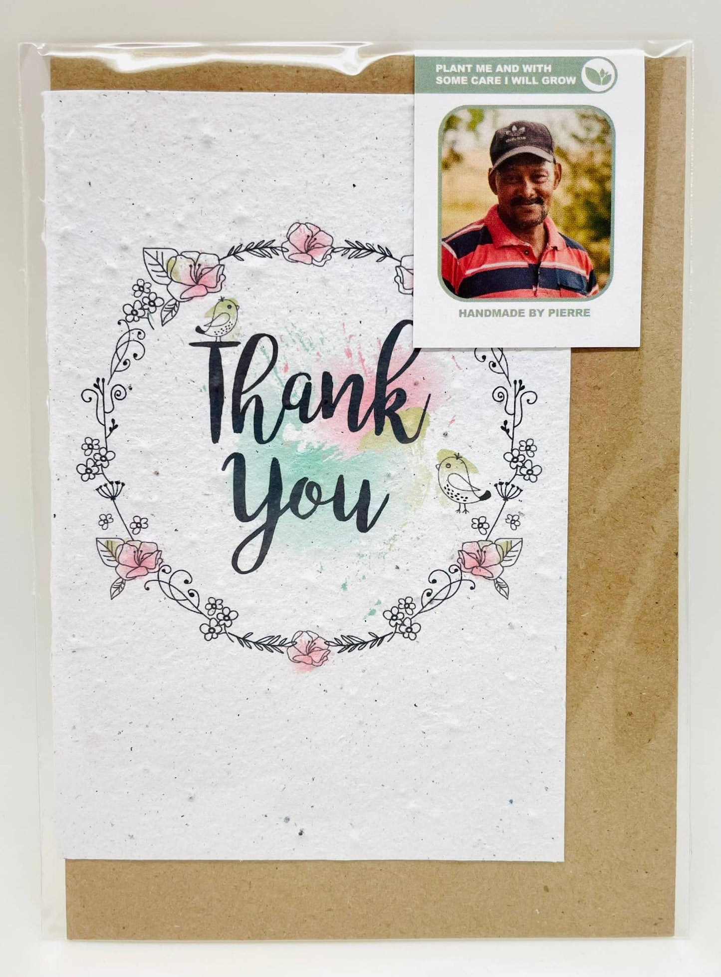 Growing Paper greeting card - Thank You: Paper Band