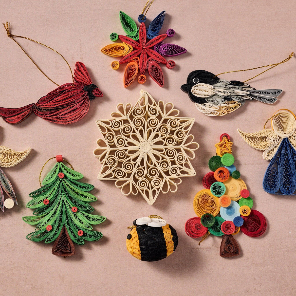 Banh Quilled Tree Ornament