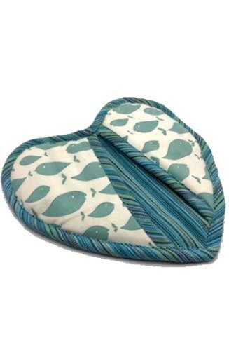 Cotton Potholder, Handwoven Pocket Design