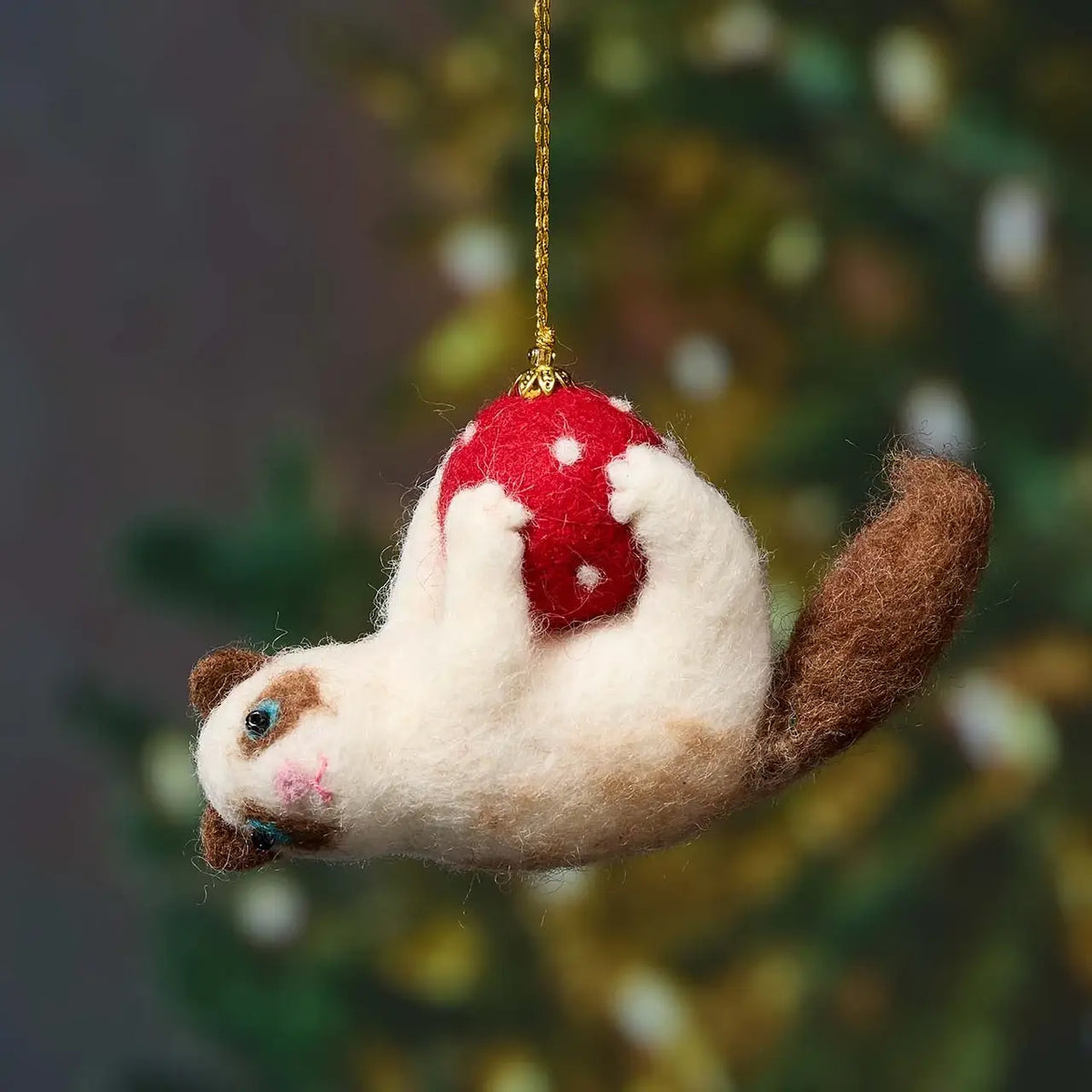 Playful Kitty Christmas Ornament