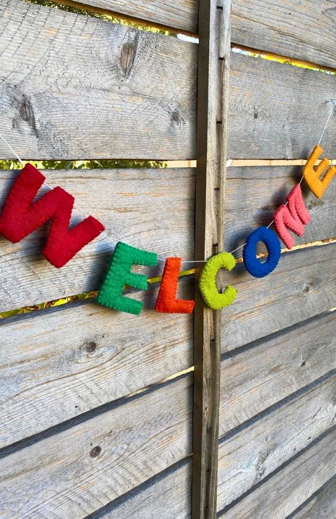 Felt WELCOME Garland