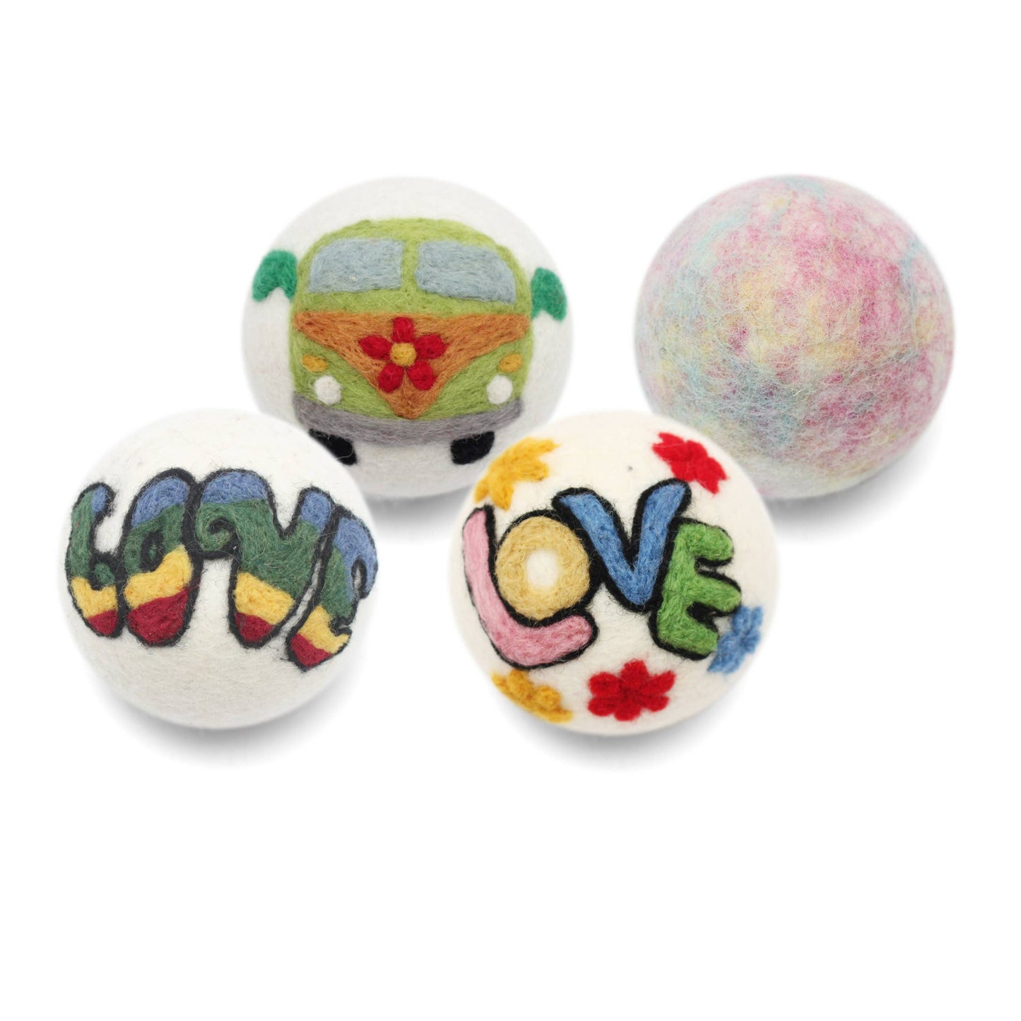 Hippie Collection: Eco Wool Dryer Balls Fair Trade: Love Reggae