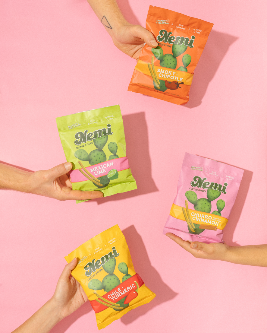 Fiesta Starter Bundle - Crunchy Nopales Cactus Nemi Snacks: English