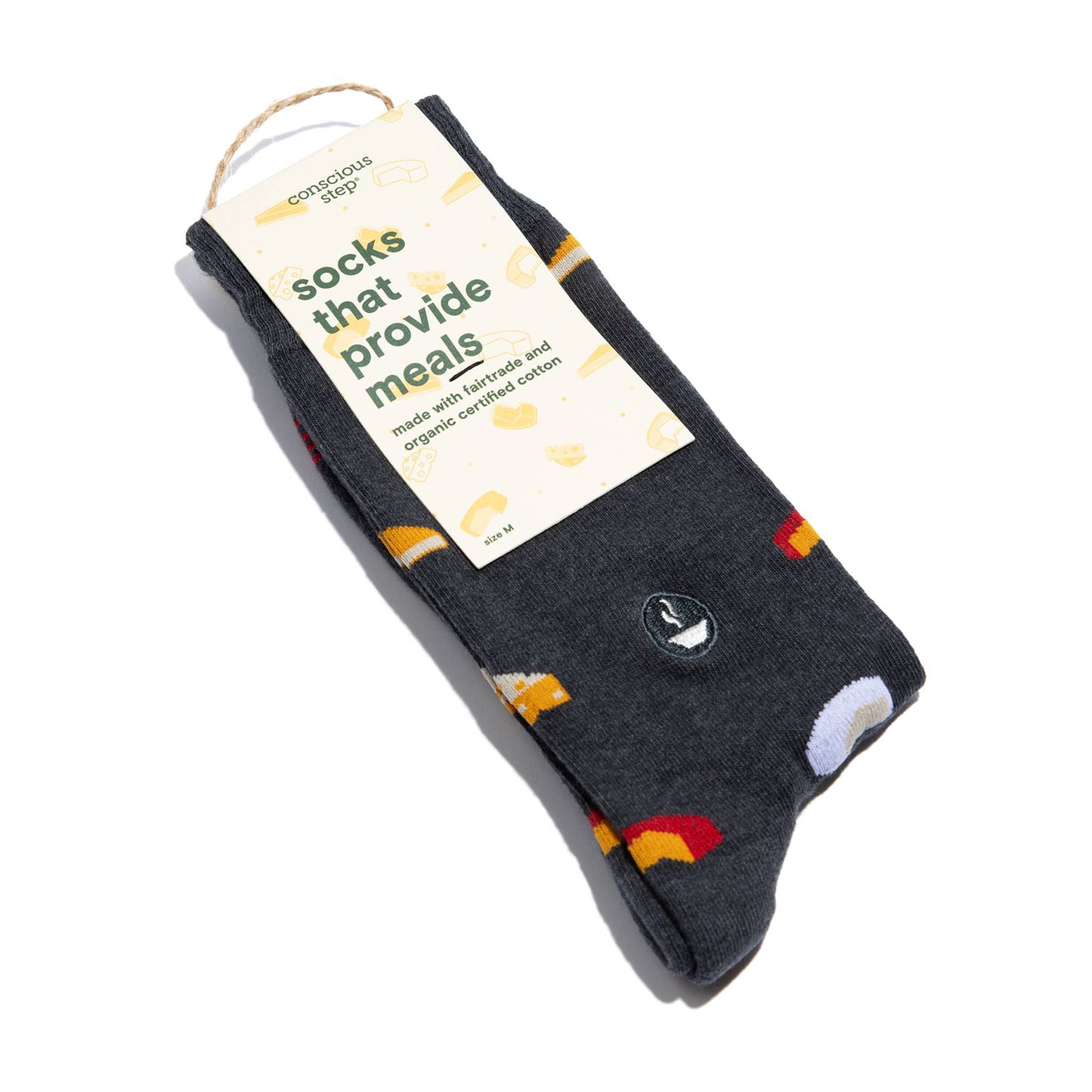 Socks that Provide Meals (Gray Cheese): Small