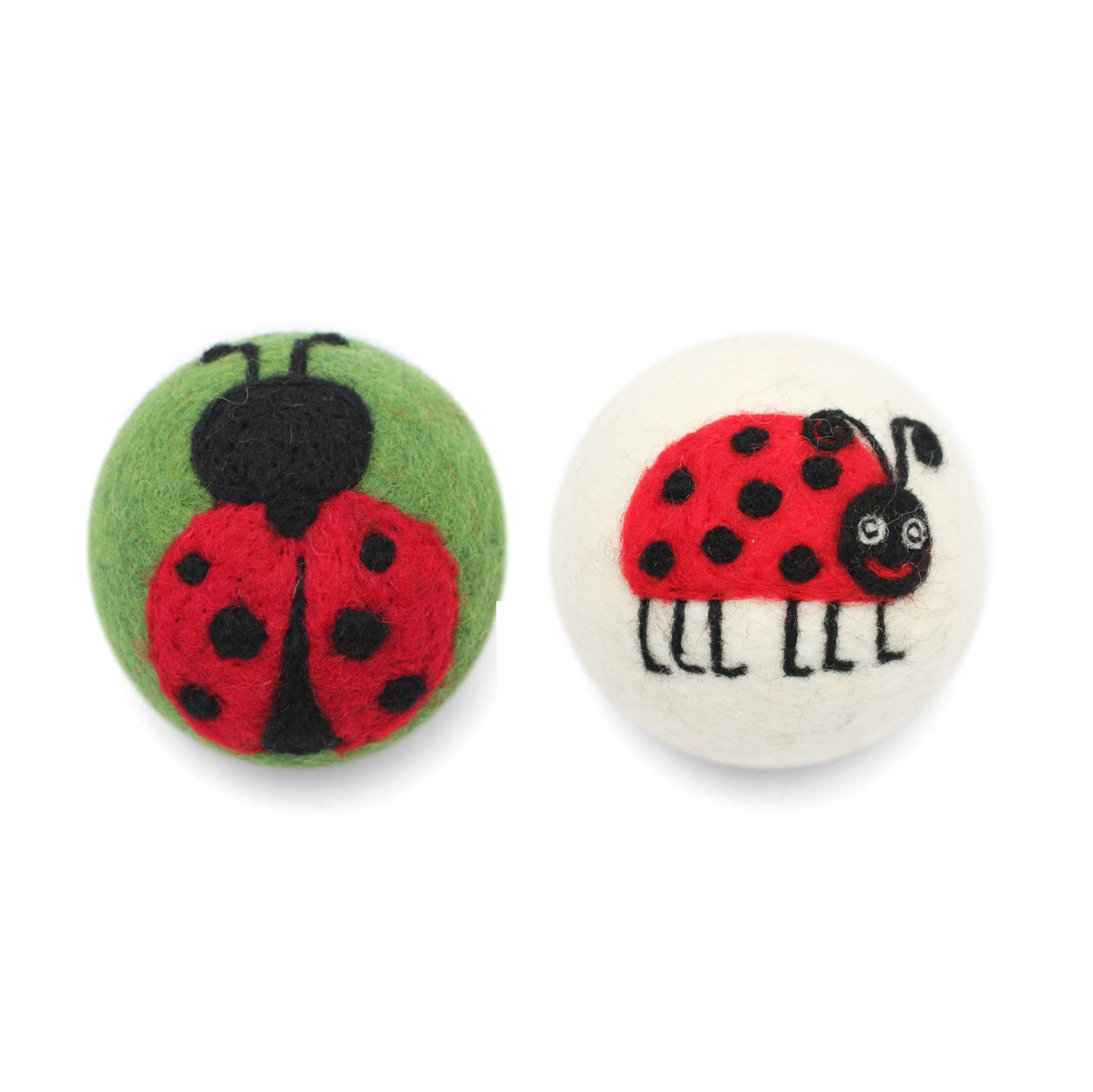 Ladybugs: Eco Wool Dryer Balls Fair Trade: Ladybug (Legs)