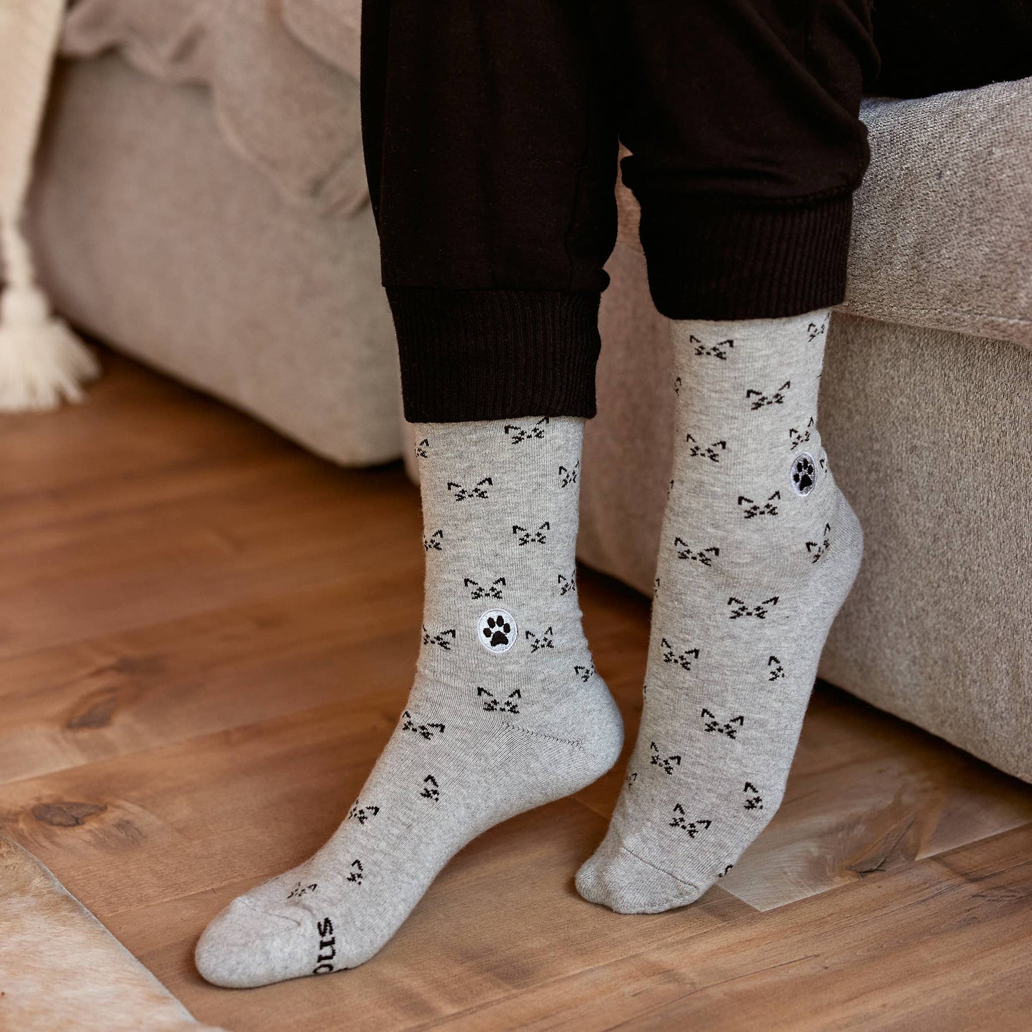 Socks that Save Cats (Gray Cats): Small