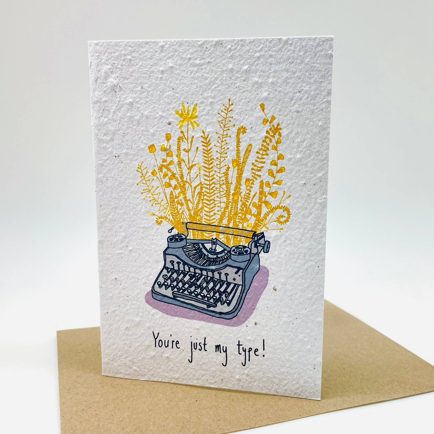 Growing Paper greeting card - Just My Type: Paper Band