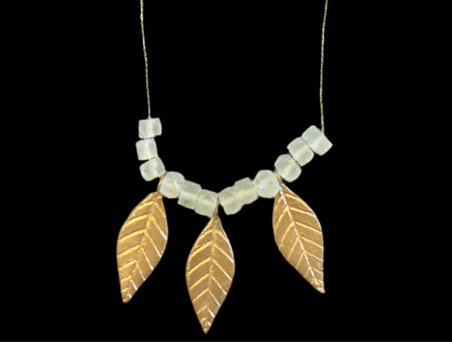 Glass and Brass Necklace