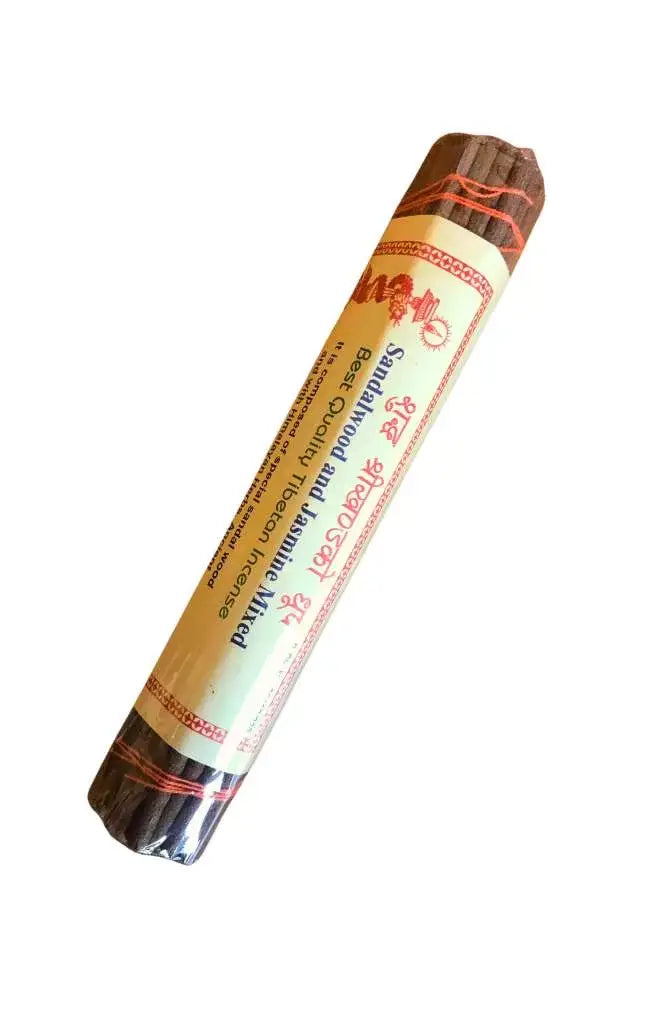 Sandalwood & Jasmine Coreless Stick Incense, 50 Sticks