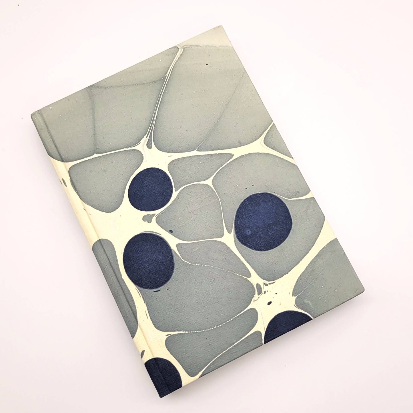 Grey and Slate Bubbles Marble Hardback Journal