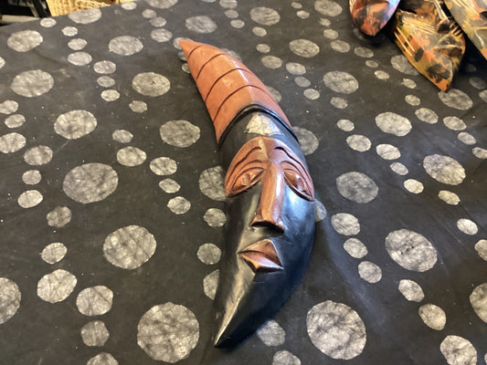 Black and Brown Moon Mask