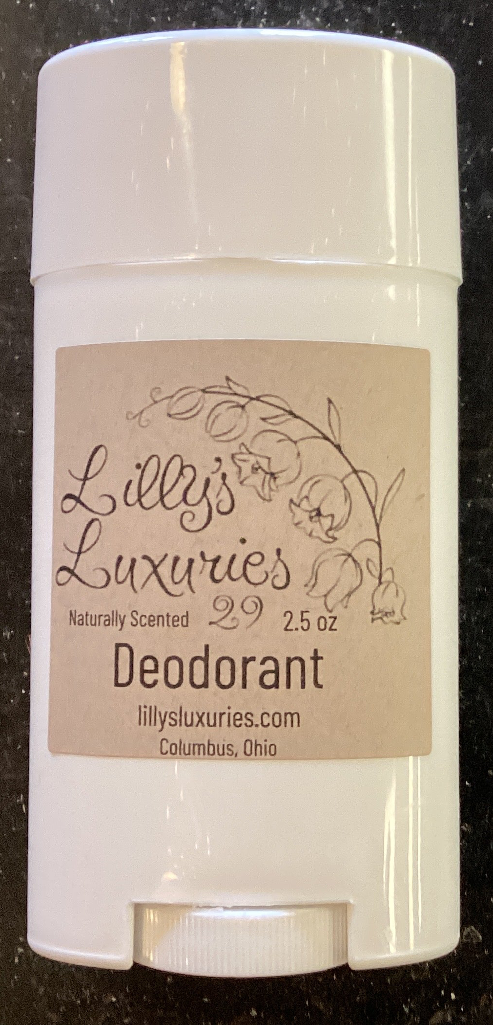 Lilly’s luxuries 2.5 ounce deodorant