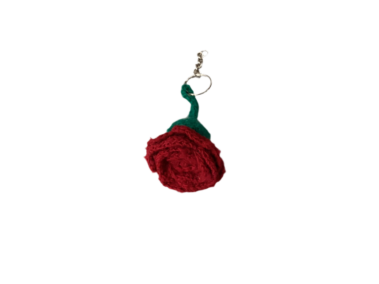 Crochet Flower Keychain