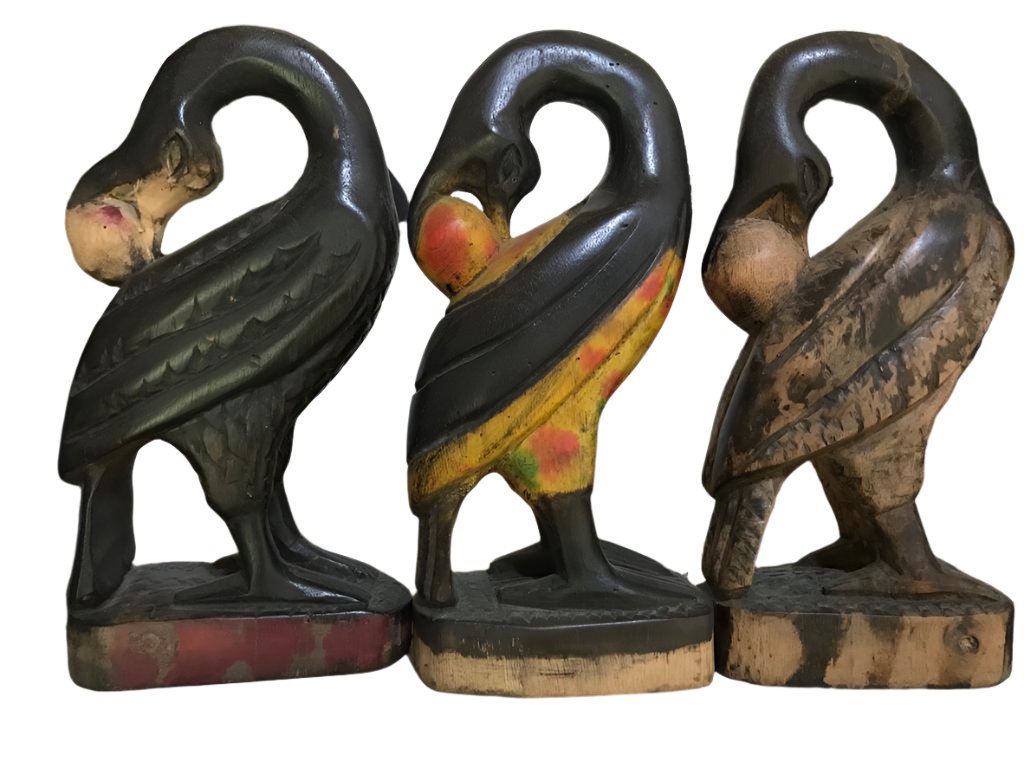 Handmade Sankofa Bird Wood Sculpture (Ghana)
