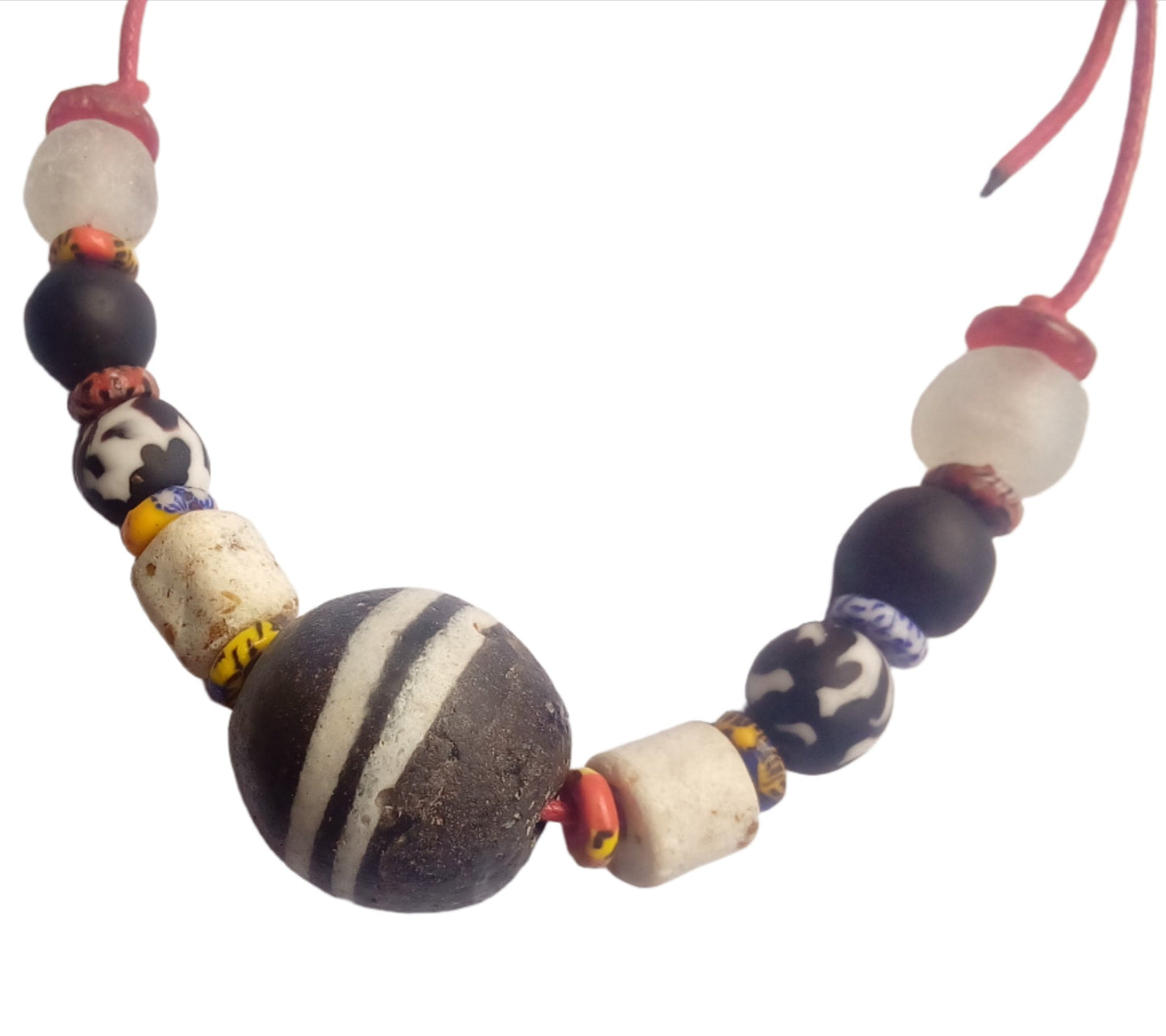 Adjustable Krobo Beads Necklace - Unisex
