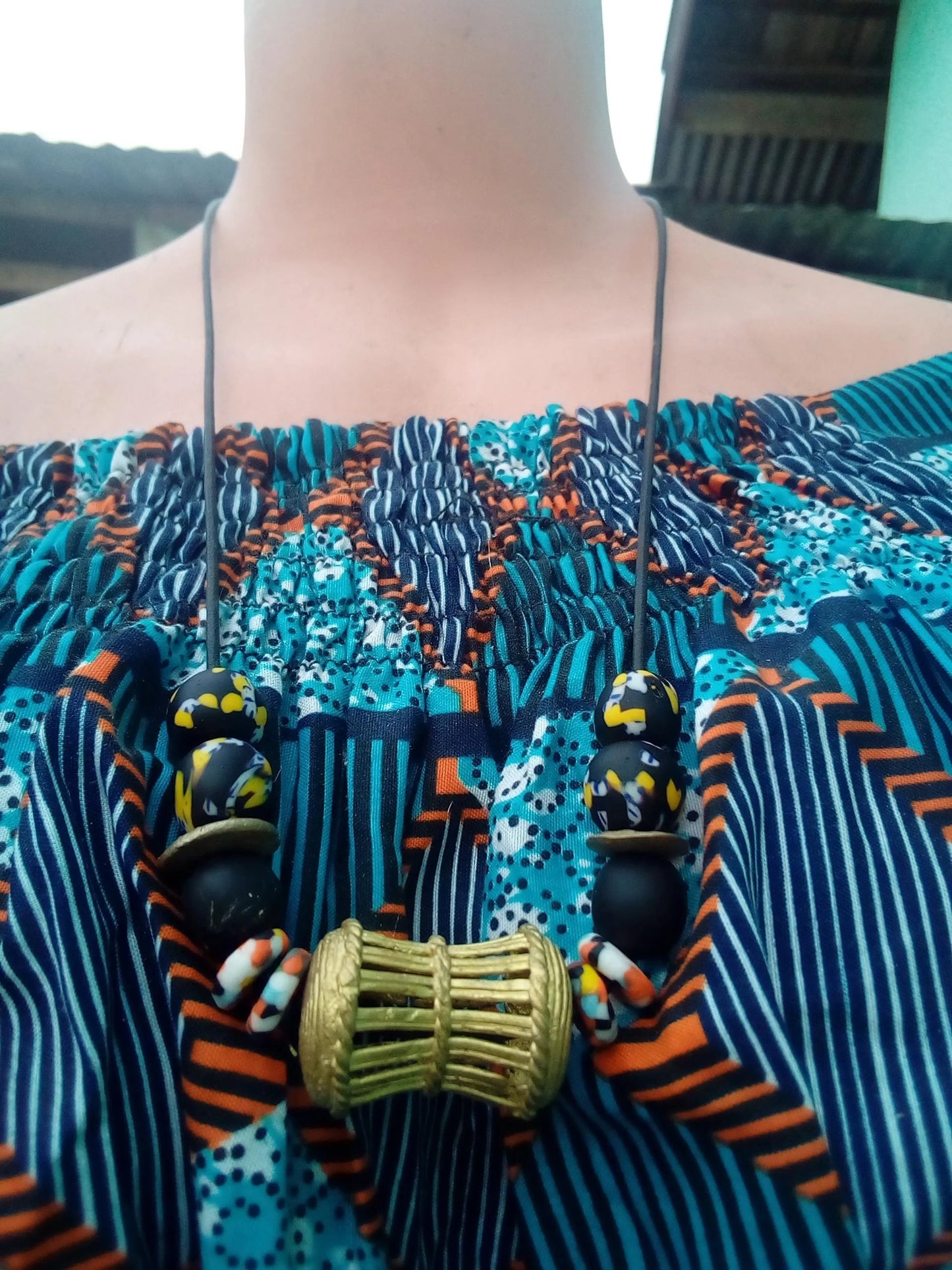 COLLAR CUENTAS KROBO MATINEE - UNISEX
