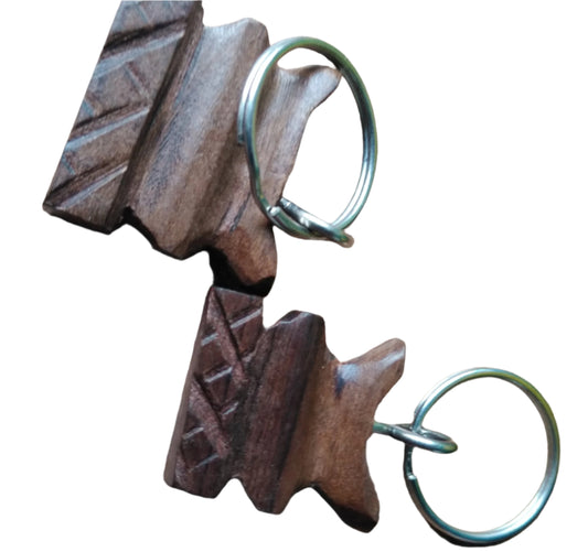 Asesegoa Stool Wooden Keychain