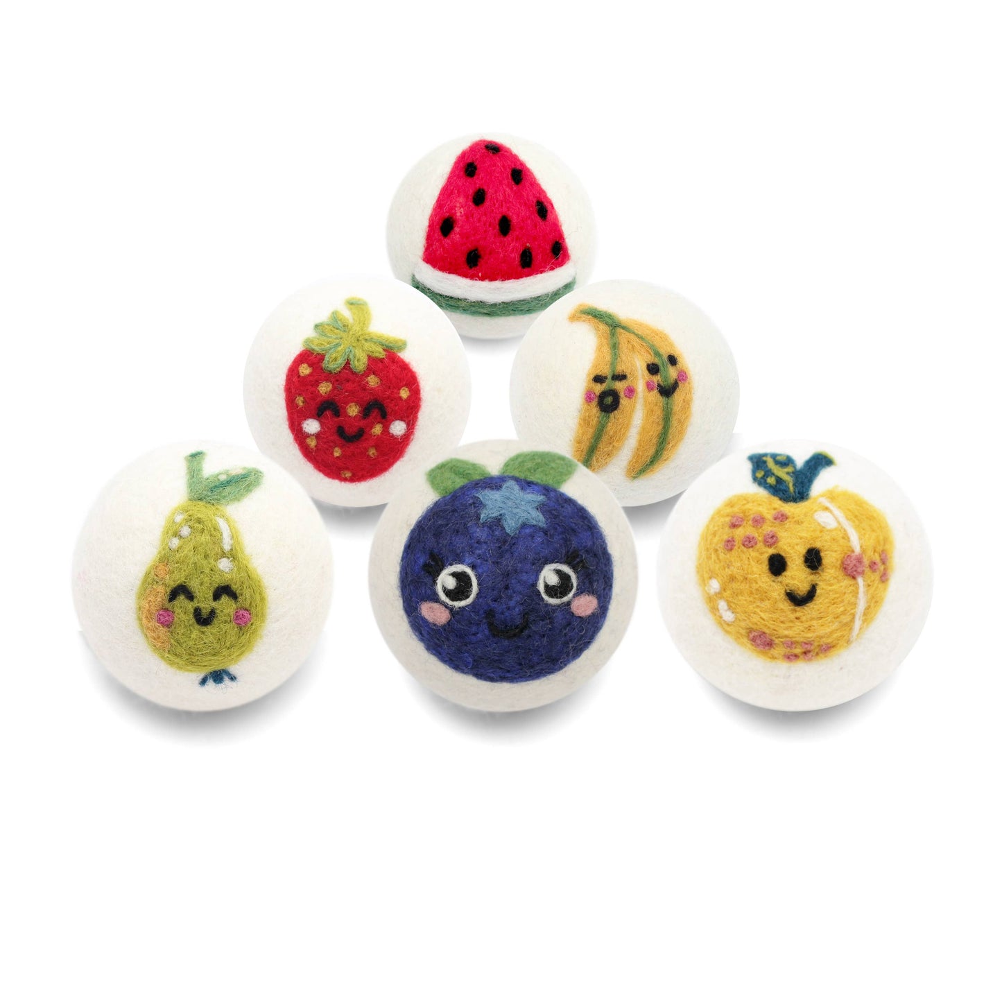 Fruits: Eco Wool Dryer Balls Fair Trade: Blueberry