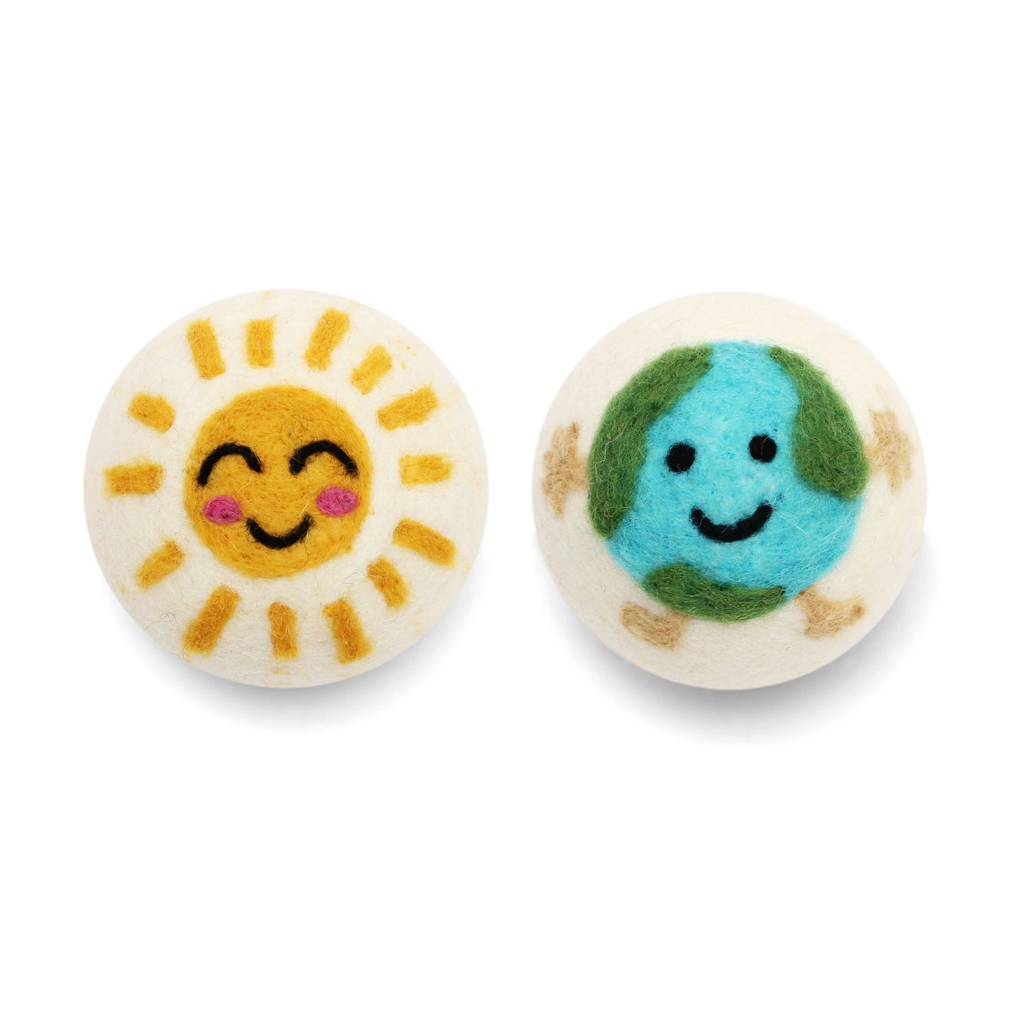 Earth & Sun Eco Wool Dryer Balls Fair Trade: Happy Earth