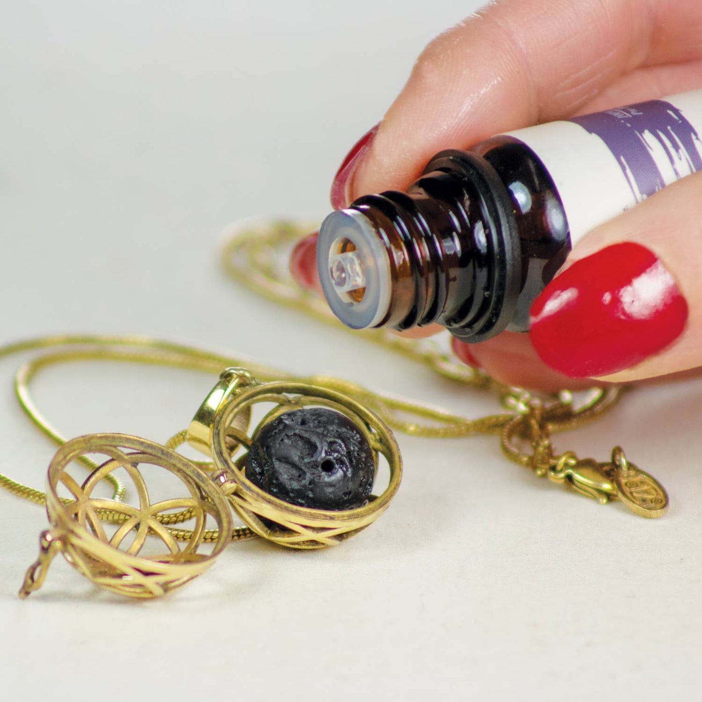 Moon Phase Diffuser Necklace