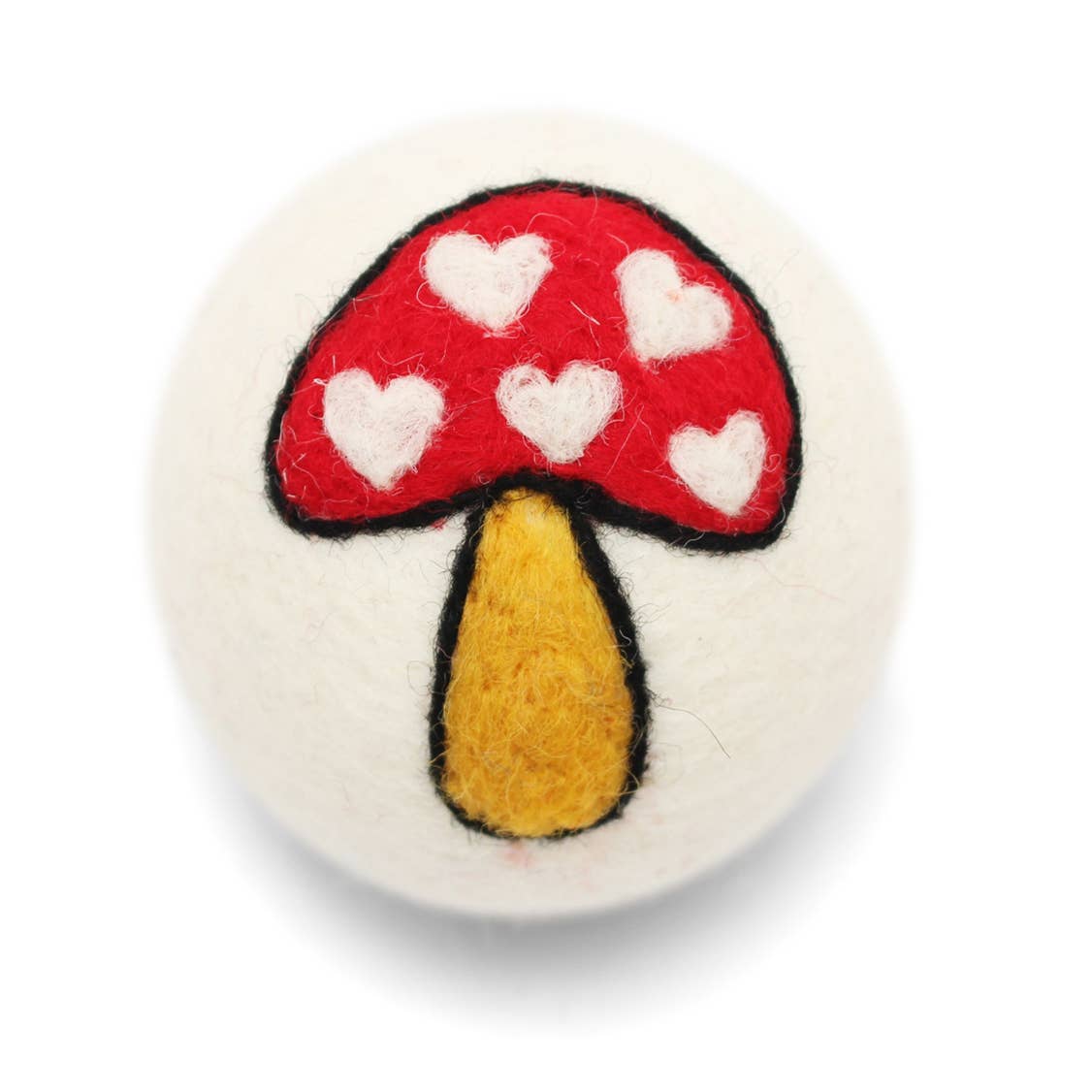 Hearts Eco Wool Dryer Balls Fair Trade: Heart