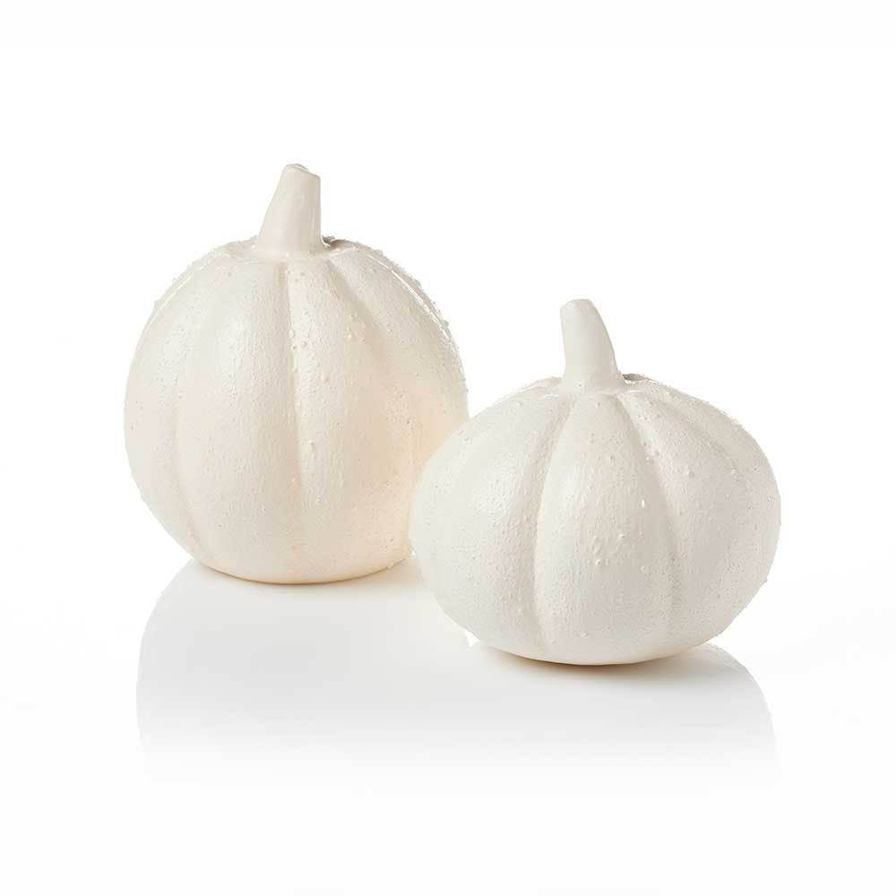 Calabaza de papel maché texturizada