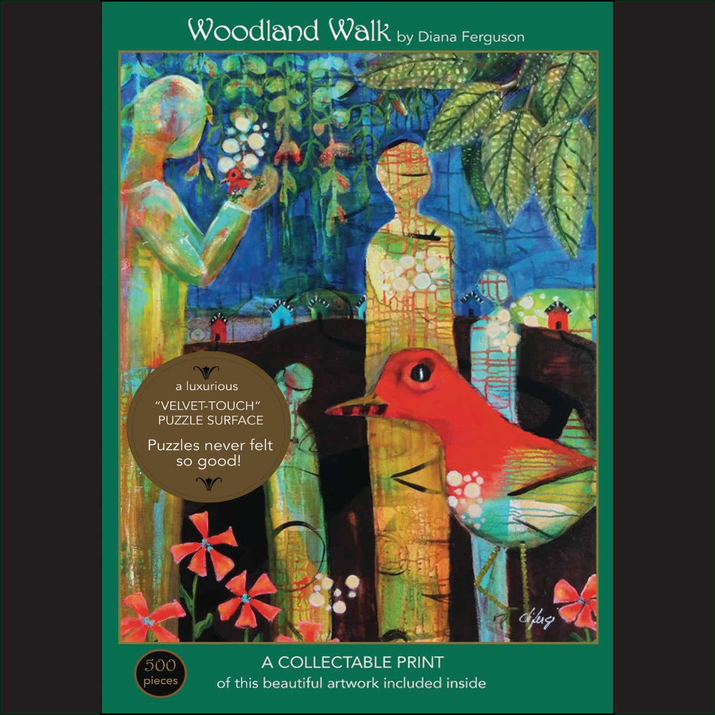 Woodland Walk; 500-Piece Velvet-Touch Jigsaw Puzzle
