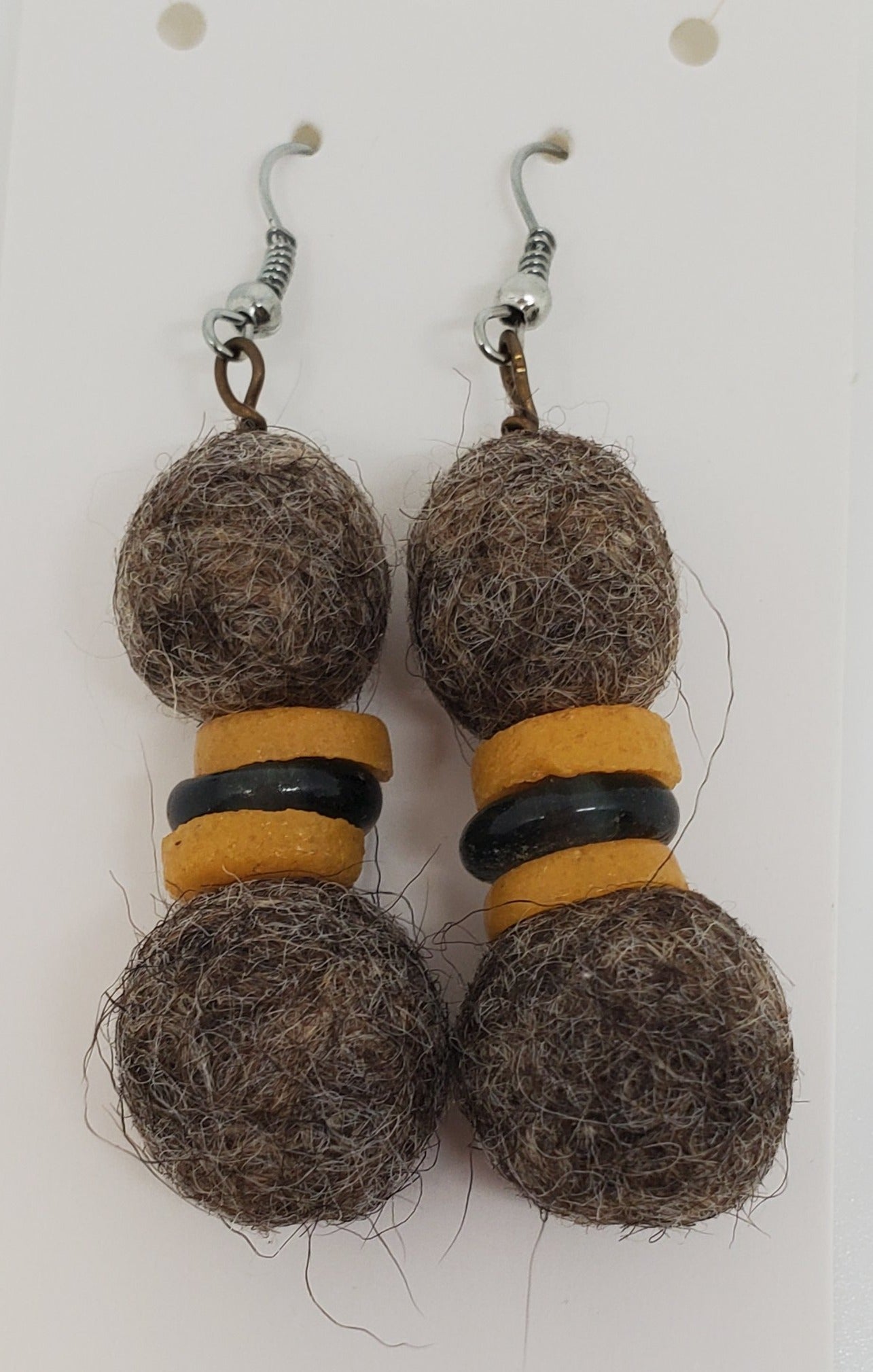 Pendientes Bolivia con Cuentas Ghana