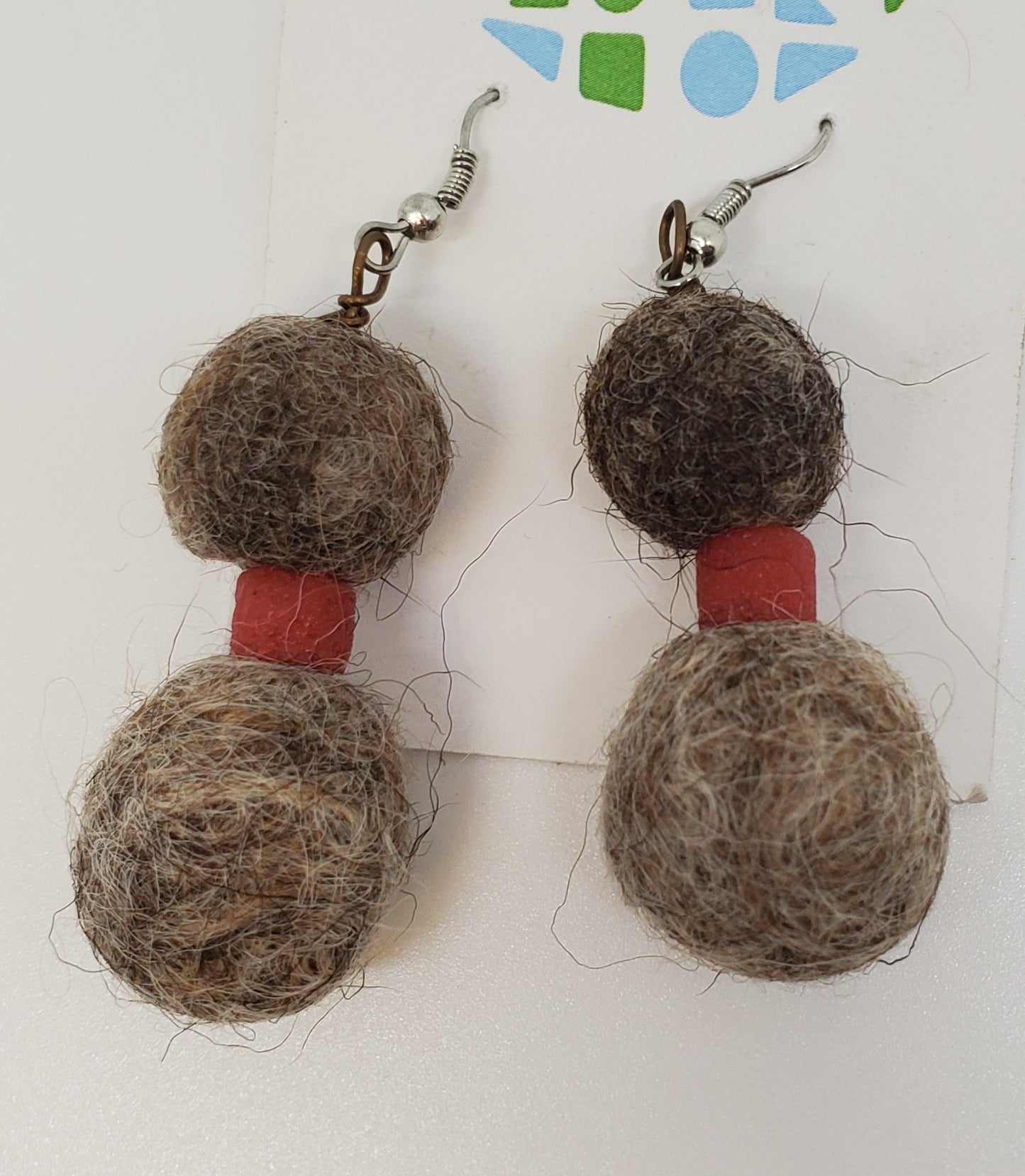 Pendientes Bolivia con Cuentas Ghana