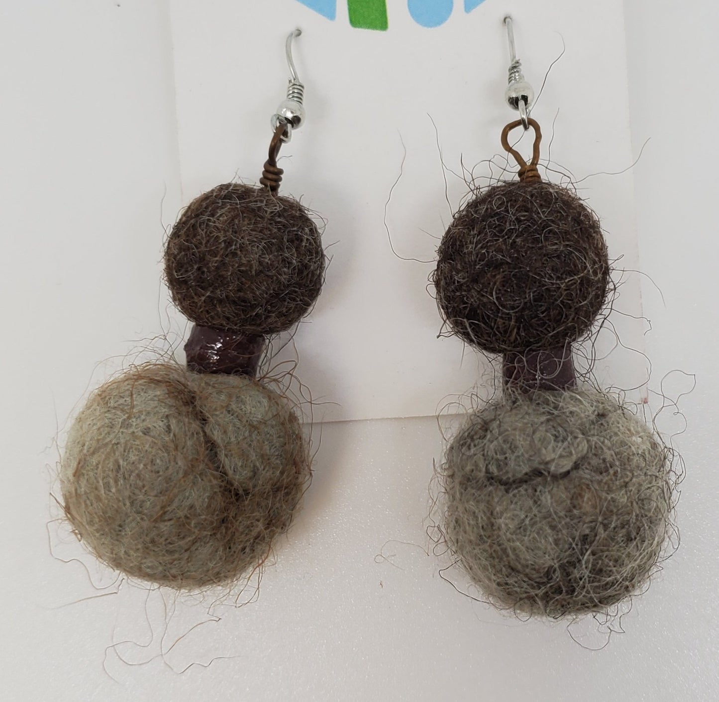 Pendientes Bolivia con Cuentas Ghana