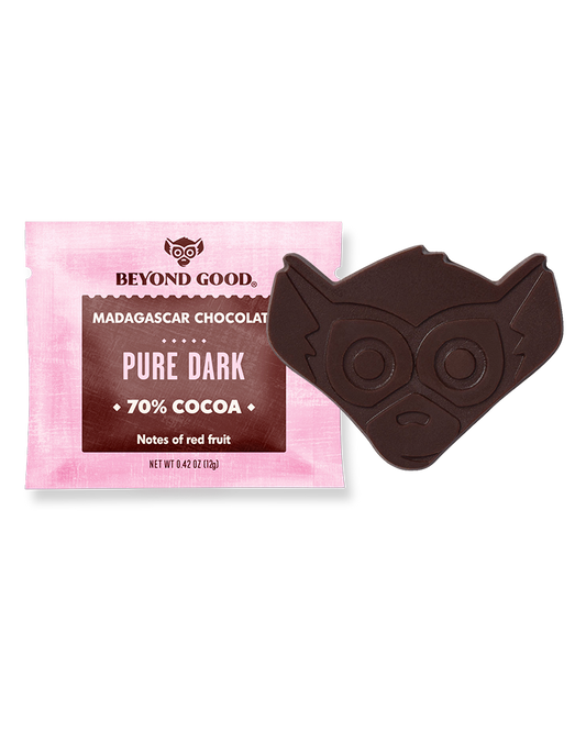 Pure Dark 70% Chocolate - Single Serve Choc Lemurs