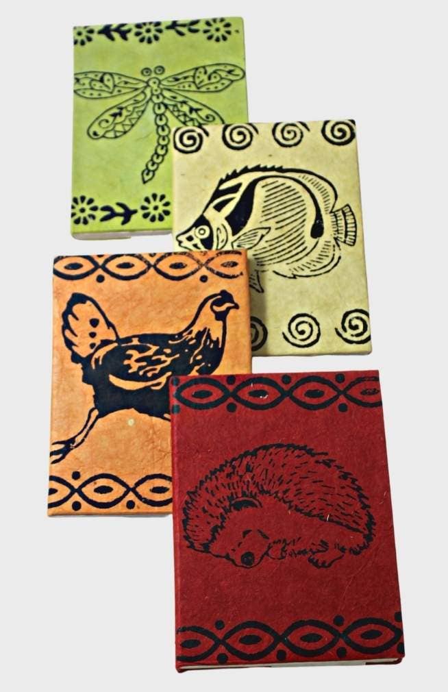 Blockprint Small Hardcover Journal, Tree-Free