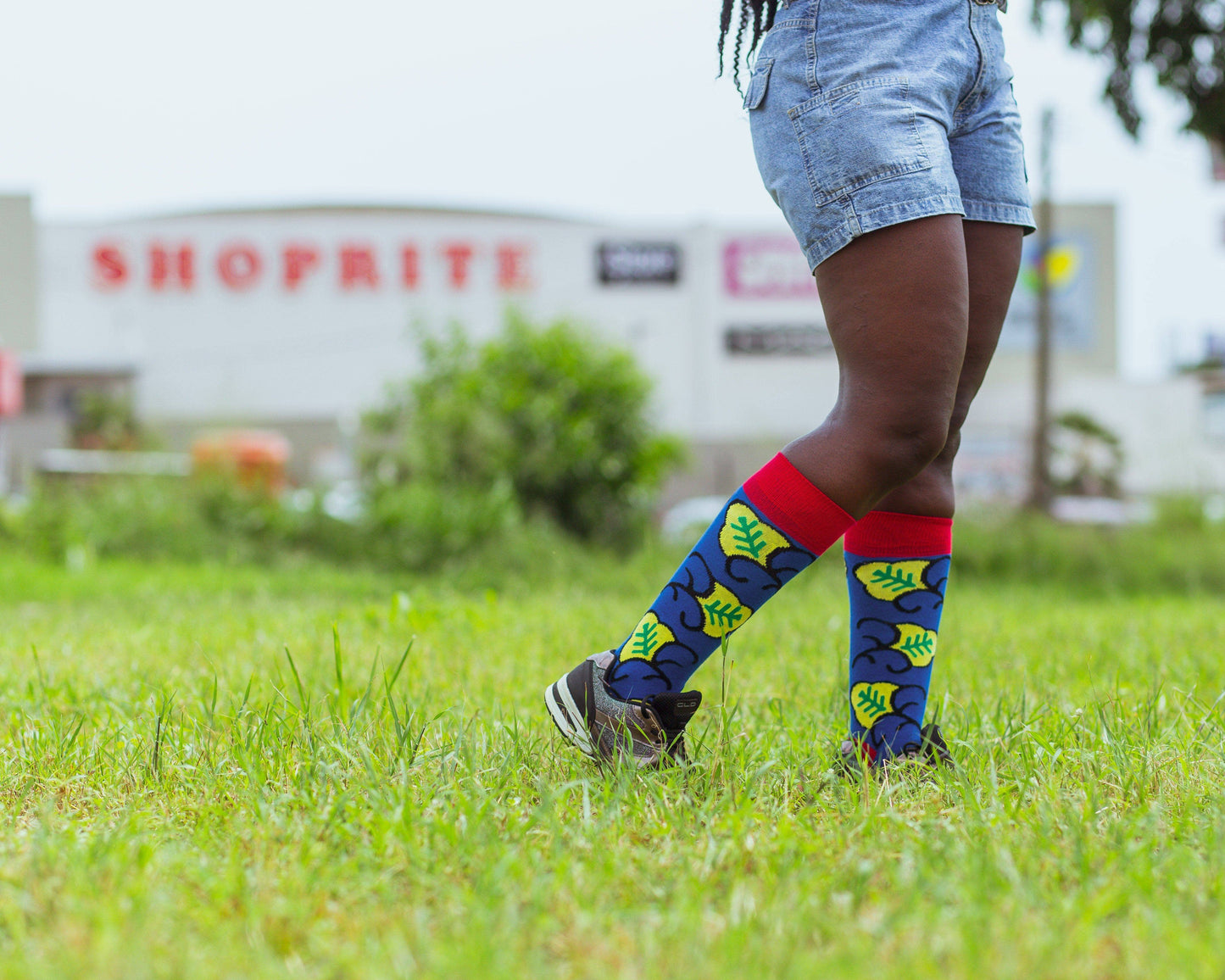 Nyamiye Ankara socks: Large - US 8-13 (EU 41-46)