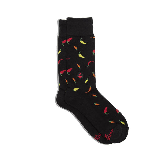 Socks that Provide Meals (Black Peppers): Small