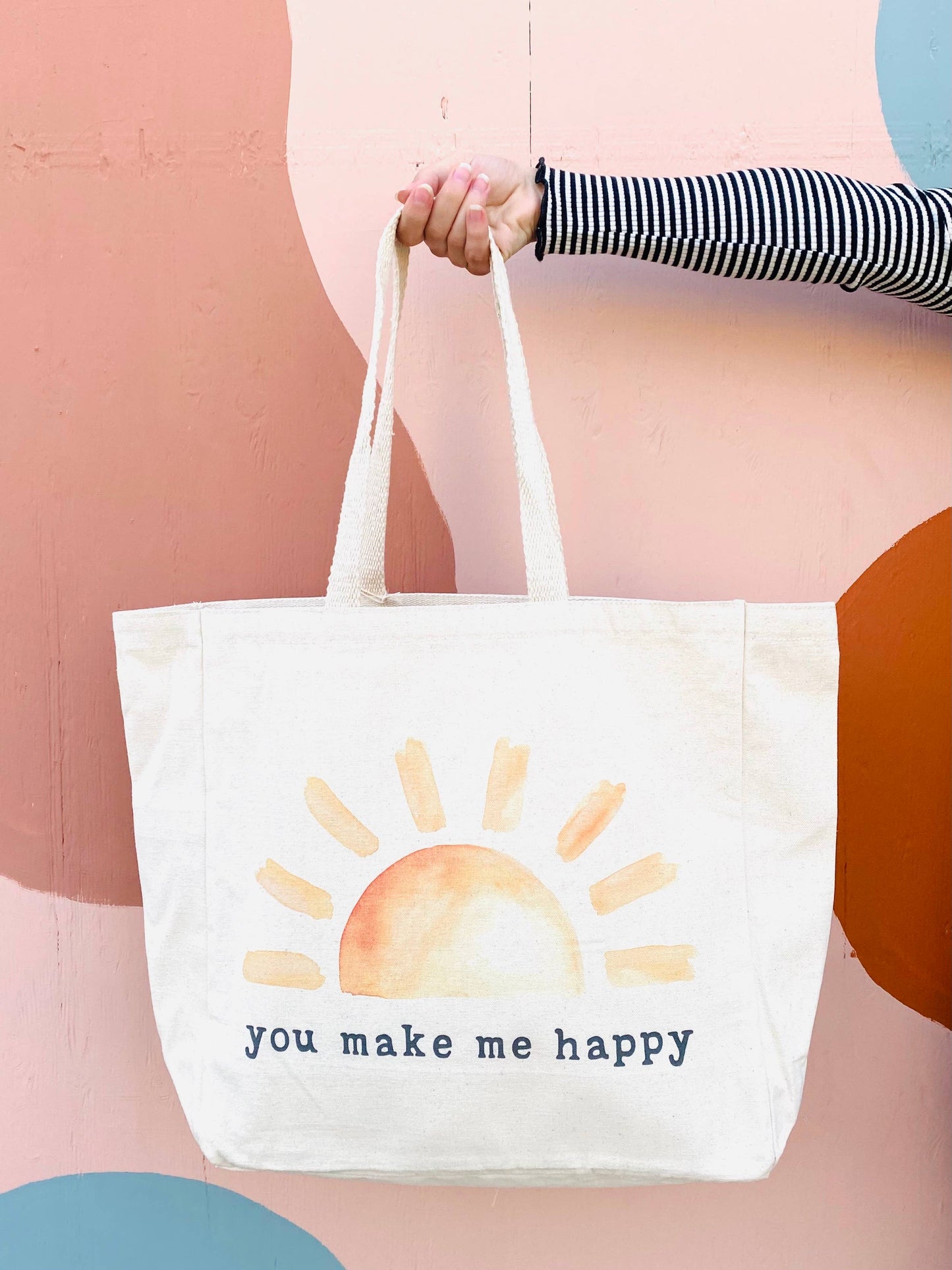You Make Me Happy Tote Bag