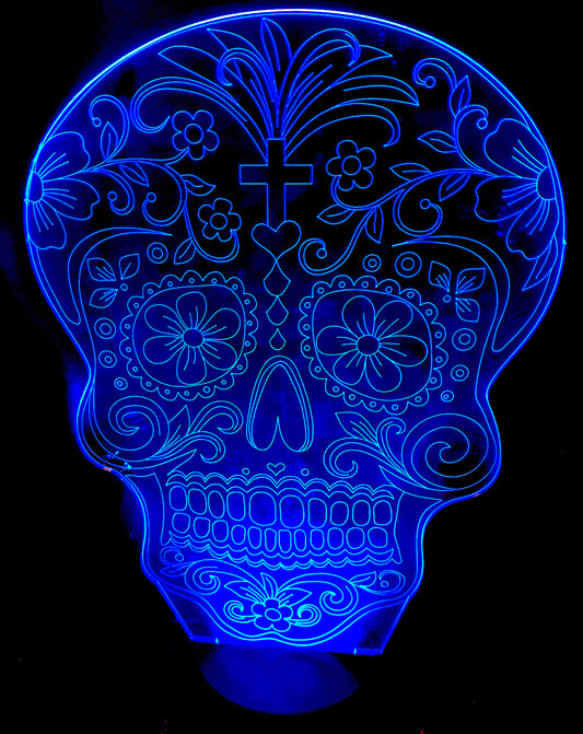 Day of the Dead Calavera 3D Lamp