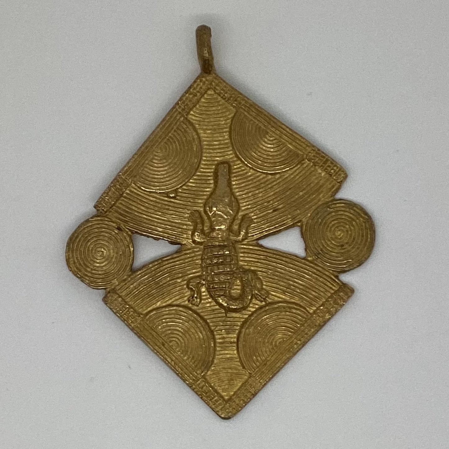 Diamond with Crocodile Pendant