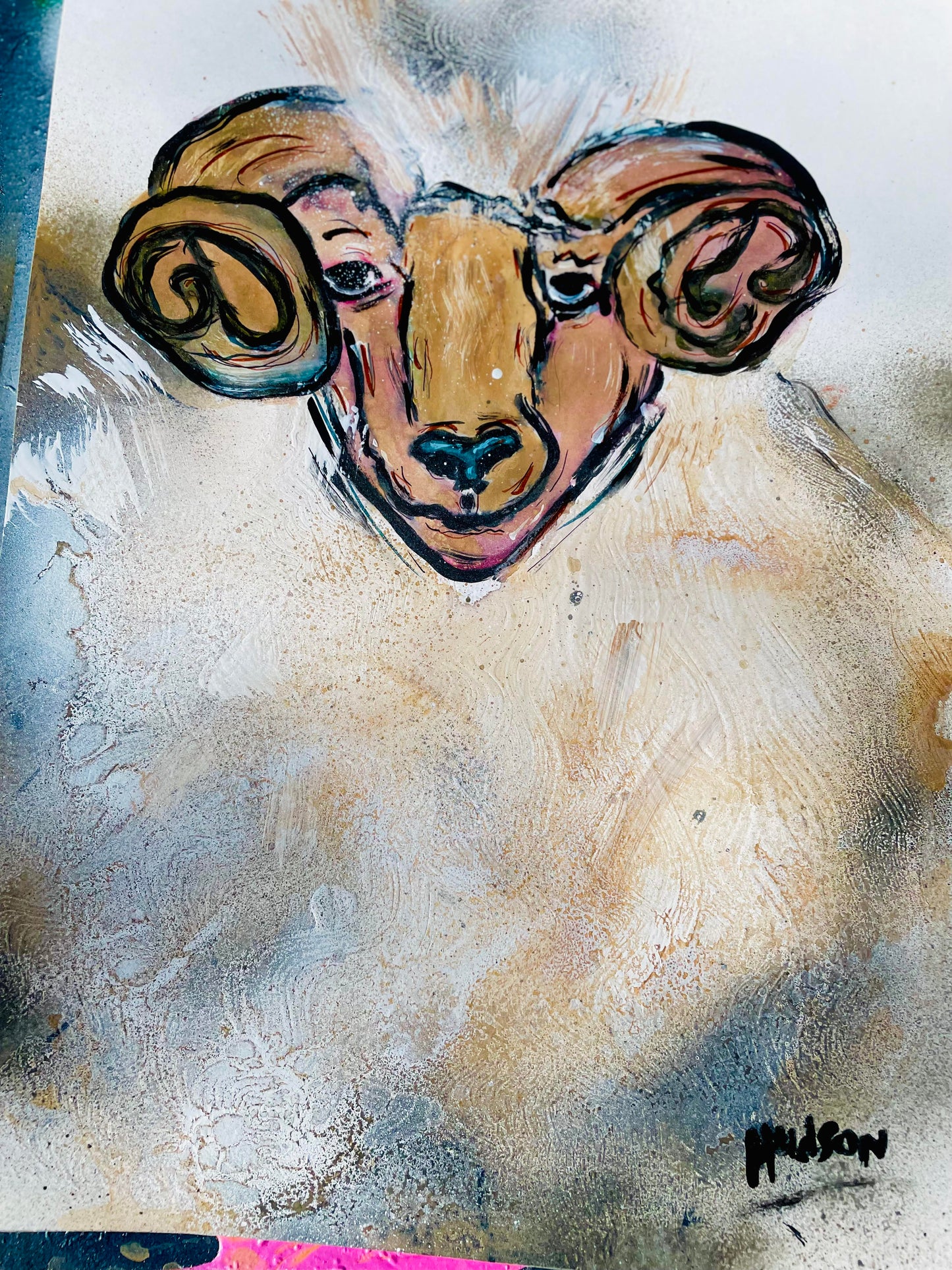 Ram Bam Ryan Hudson Painting