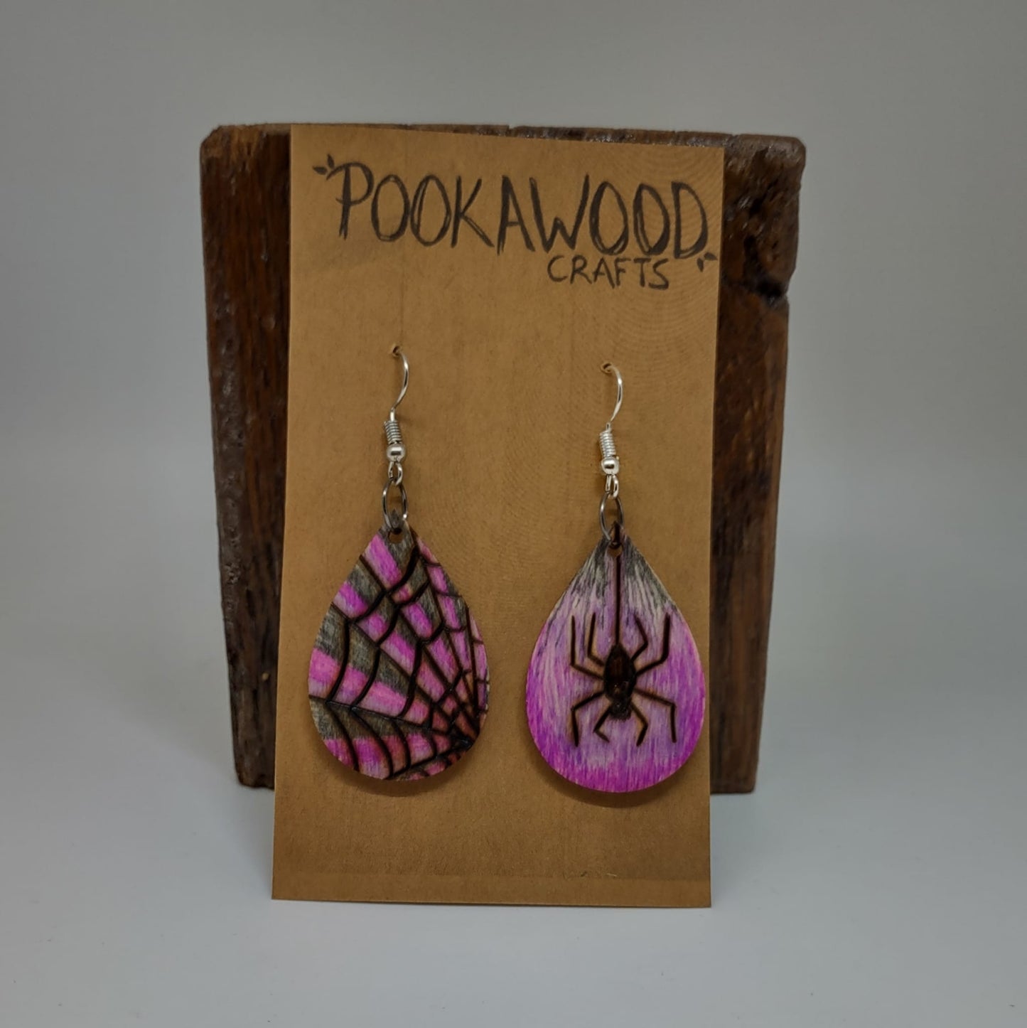 Spider and Web Earrings