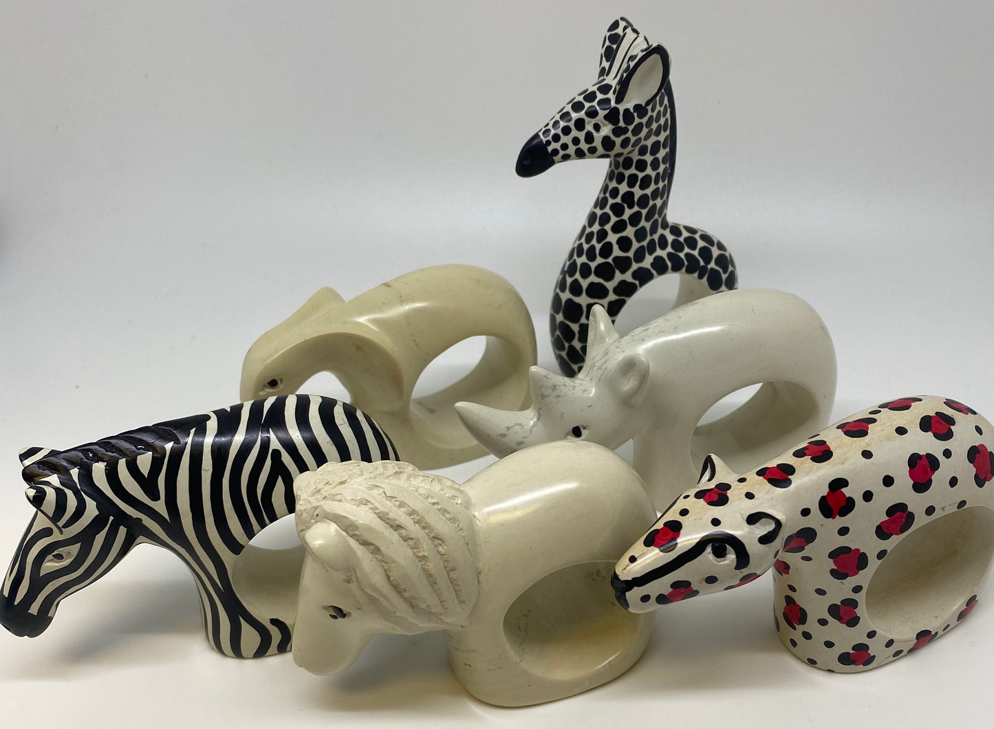 Soapstone Animal napkin rings