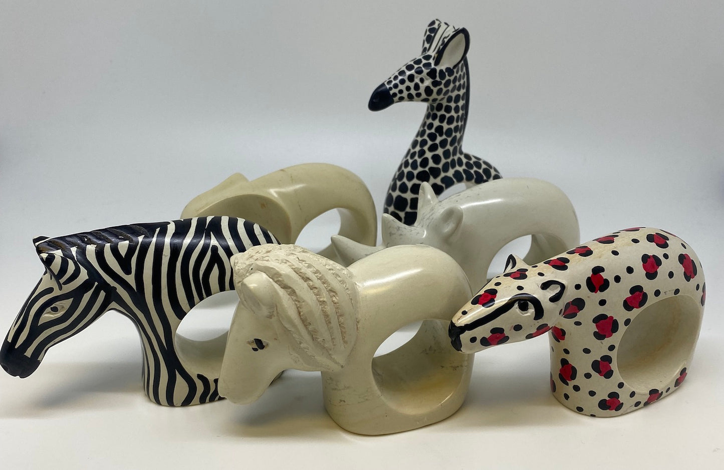Soapstone Animal napkin rings