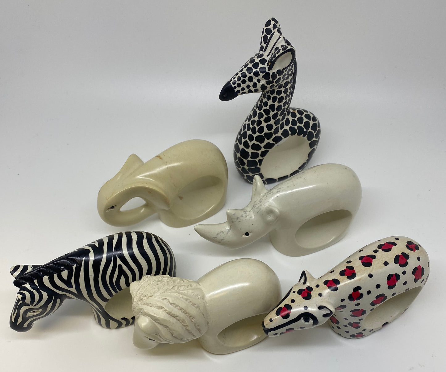 Soapstone Animal napkin rings
