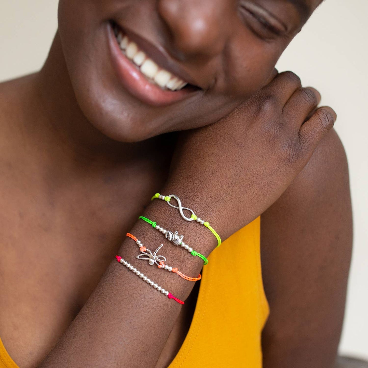 Freedom String Charm Bracelet Set - Carded