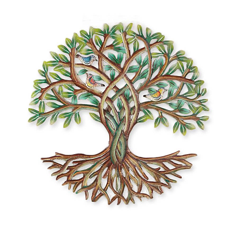 Rooted Leafy Tree Wall Art