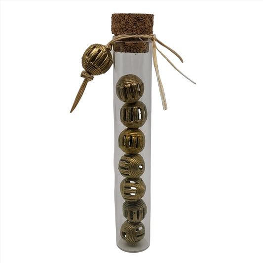 Large Brass Bead Tube