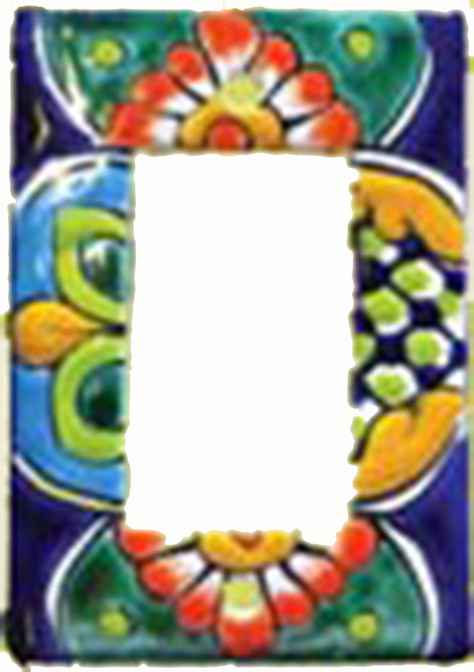 Placas para interruptor de luz de Talavera, fabricadas en México