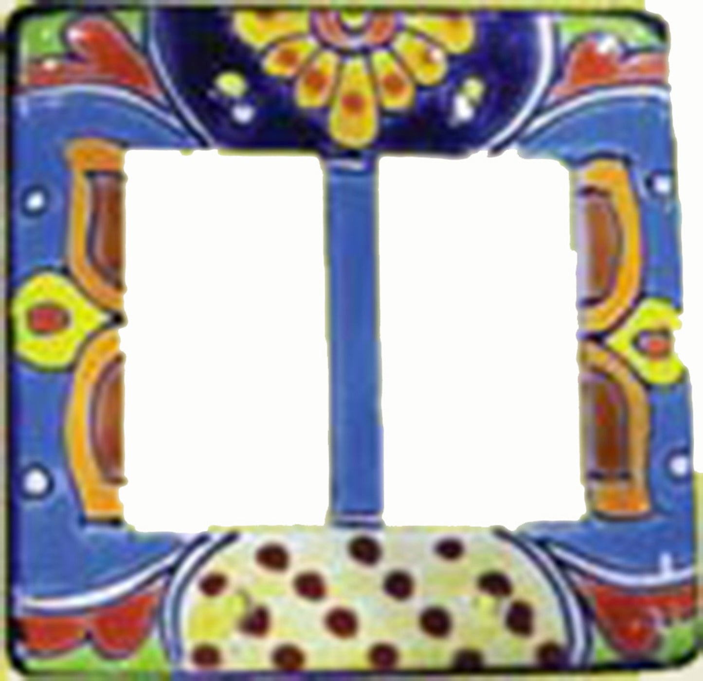 Placas para interruptor de luz de Talavera, fabricadas en México