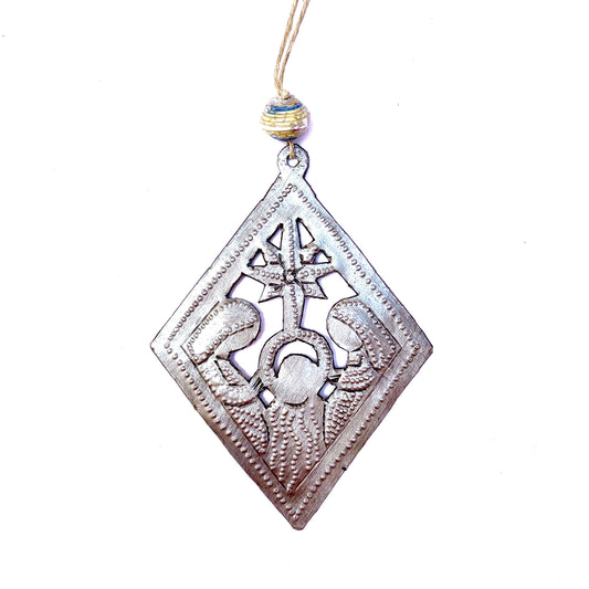 Adorno de Natividad colgante de diamantes