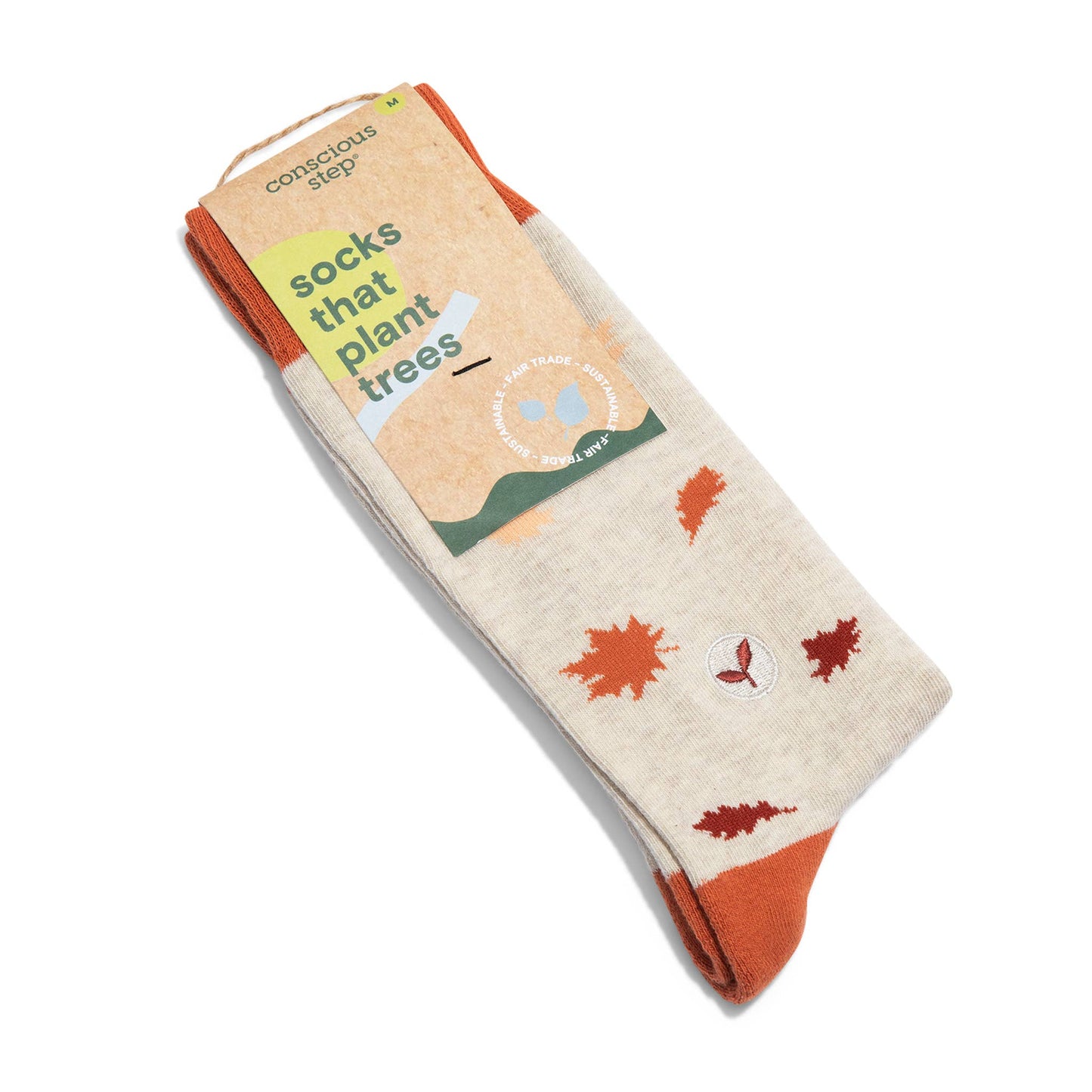 Calcetines que plantan árboles (hojas de otoño)